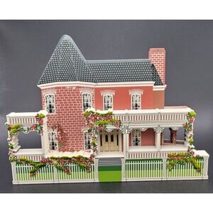 VTG Sheila's Gone With the Wind Aunt Pittypat's House Village Building Wood wBox